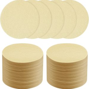 koffiefilterpapier, 400 stuks×54 mm rond papieren koffiefilters, vervanging van micropapierfilters compatibel met Koffiezetapparaat- en espressomachine - naturel