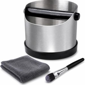 koffieklop met reinigingsborstel, espresso gemalen container met klopstang, recyclingterreinen, koffiezetapparaataccessoires voor huizen, cafés, bars.