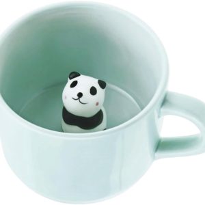 mok, schattige panda-kat, koffiebeker van keramiek met deksel, 3D-mokken met dieren, melkthee, nieuwe mok voor bruiloften, verjaardagen, Kerstmis, cadeaus voor kinderen, 230 ml