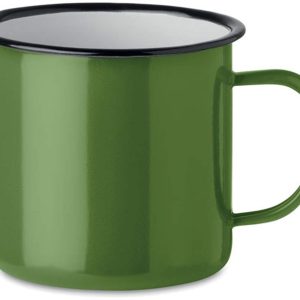 noTrash2003 Koffiekopje Beker Mok Coffee Drinkbeker Emaille-Beker Vintage Look je 350 ml verschillende kleuren en hoeveelheden (Groen, Afzonderlijk)