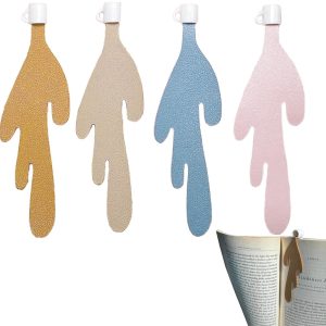 set met 4 stuks - Koffiemok ontwerp, moderne kleuren, perfecte leesaccessoire - cadeau voor boekenliefhebbers, vrouwen, mannen, kinderen, leuk en praktisch
