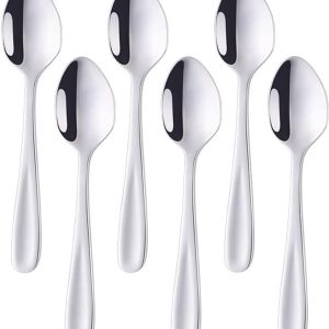 theelepel espressolepel 18/10 roestvrij staal set van 6 kleine koffielepels dessertlepel 13,5 cm / 5,3 inch